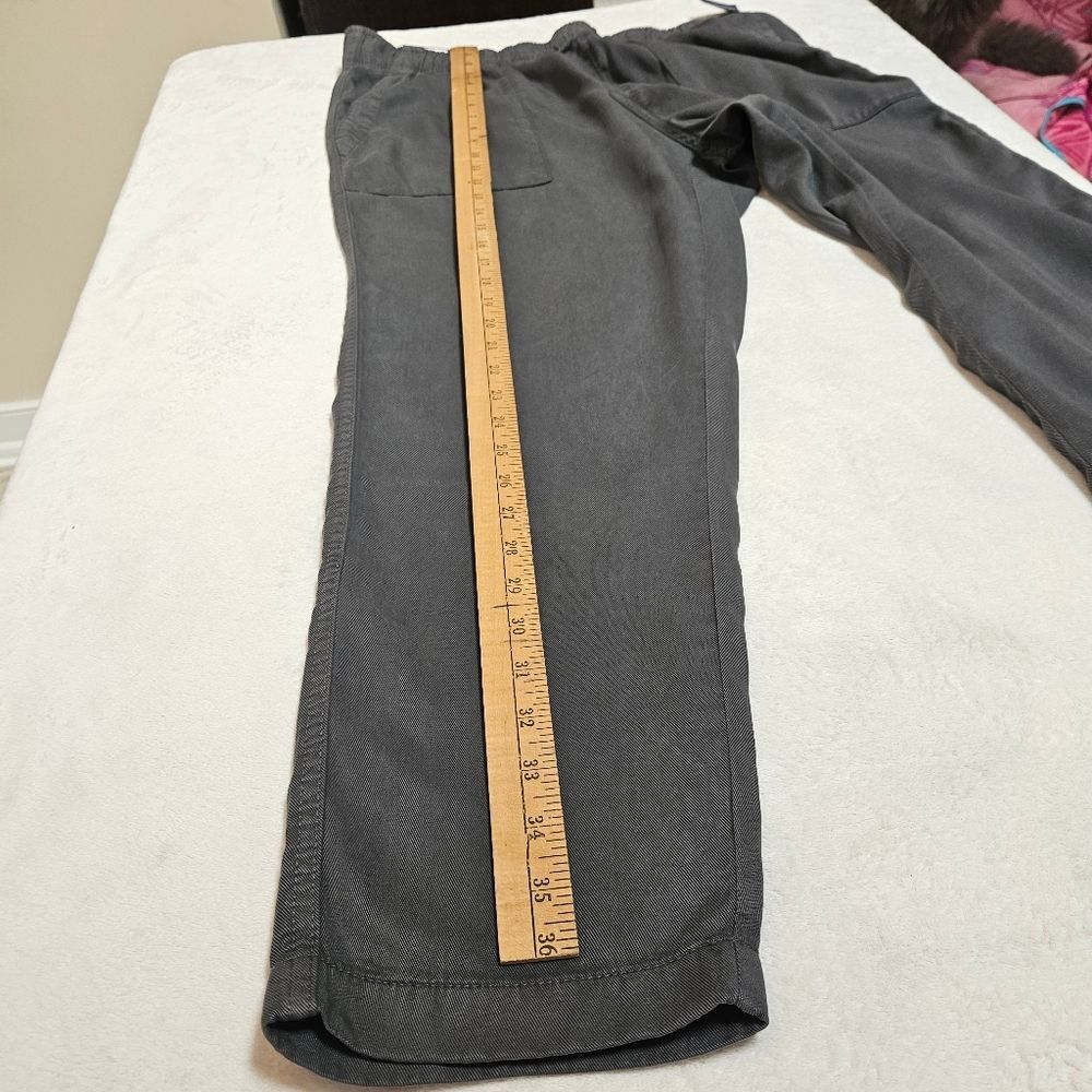 NWT Gap Women's Sz L Gray Tencel Pull On Pants - Picture 5 of 14